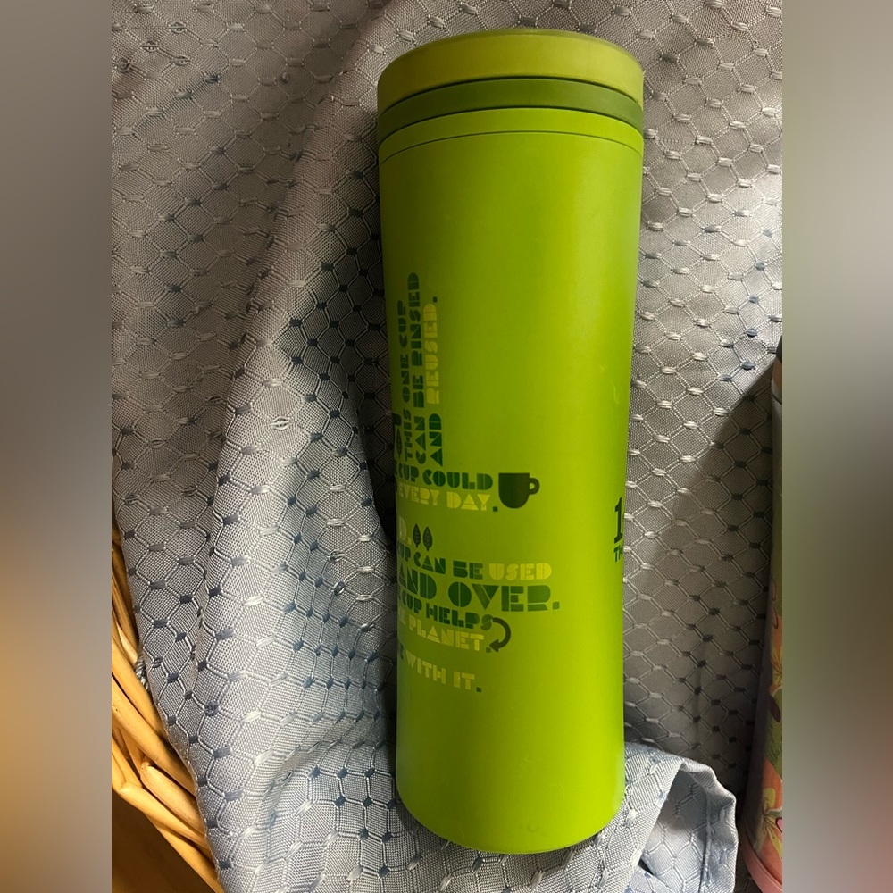 2010 12oz Starbucks Travel Coffee Cup Tumbler Recycle Reuse